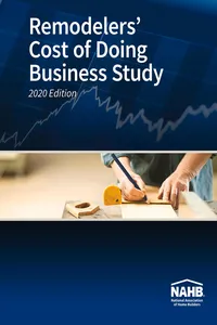 Remodelers' Cost of Doing Business Study, 2020 Edition_cover