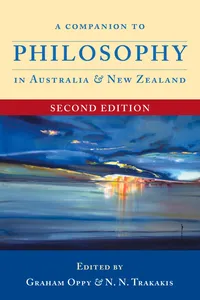 A Companion to Philosophy in Australia and New Zealand_cover