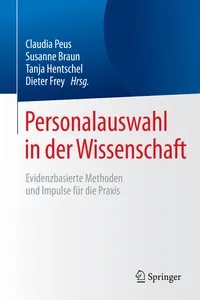 Personalauswahl in der Wissenschaft_cover
