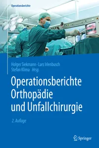 Operationsberichte Orthopädie und Unfallchirurgie_cover