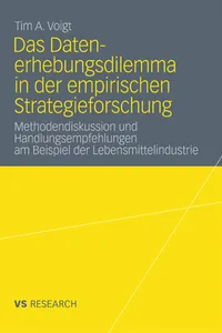 Das Datenerhebungsdilemma in der empirischen Strategieforschung_cover
