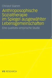 Anthroposophische Sozialtherapie im Spiegel ausgewählter Lebensgemeinschaften_cover