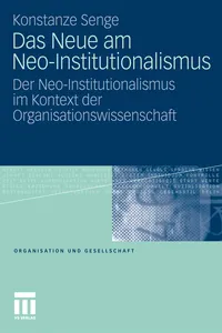 Das Neue am Neo-Institutionalismus_cover