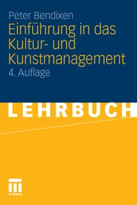 Einführung in das Kultur- und Kunstmanagement_cover
