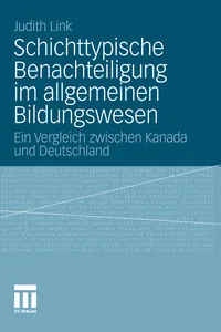 Schichttypische Benachteiligung im allgemeinen Bildungswesen_cover