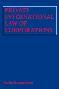 Private International Law of Corporations_cover