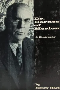 Dr. Barnes of Merion: An Appreciation_cover