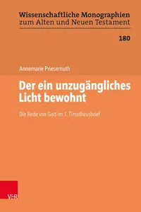 Der ein unzugängliches Licht bewohnt_cover