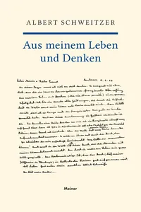 Aus meinem Leben und Denken_cover