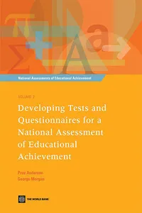 Developing Tests and Questionnaires for a National Assessment of Educational Achievement_cover