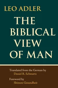 The Biblical View of Man_cover