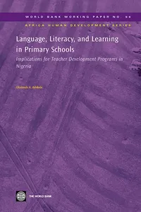 Language, Literacy, and Learning in Primary Schools_cover