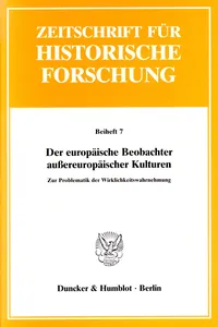 Der europäische Beobachter außereuropäischer Kulturen._cover