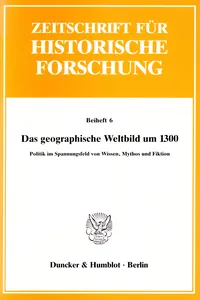 Das geographische Weltbild um 1300._cover
