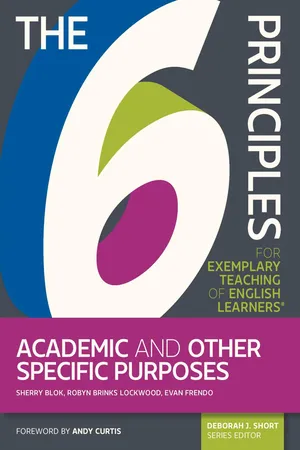 The 6 Principles for Exemplary Teaching of English Learners: Academic and Other Specific Purposes