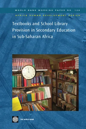 Textbooks and School Library Provision in Secondary Education in Sub-Saharan Africa