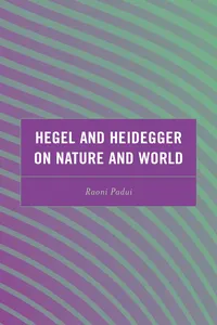 Hegel and Heidegger on Nature and World_cover