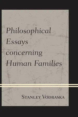 Philosophical Essays concerning Human Families
