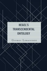 Hegel's Transcendental Ontology_cover
