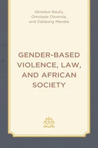 Gender-Based Violence, Law, and African Society_cover