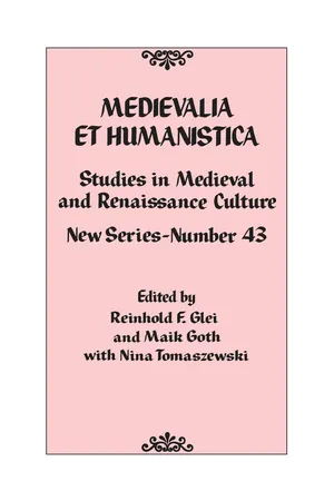 Medievalia et Humanistica, No. 43