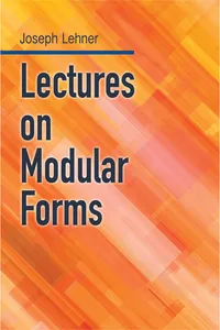 Lectures on Modular Forms_cover
