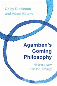Agamben's Coming Philosophy_cover