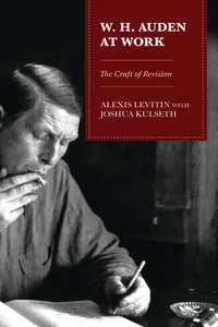W.H. Auden at Work_cover