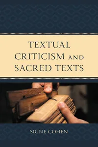Textual Criticism and Sacred Texts_cover