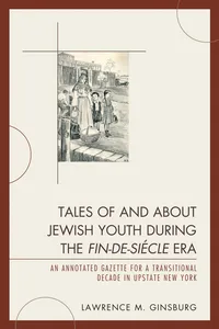 Tales of and about Jewish Youth during the Fin-de-siécle Era_cover