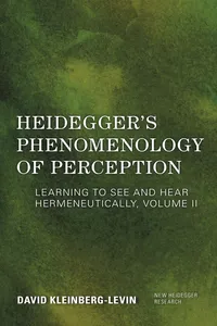Heidegger's Phenomenology of Perception_cover
