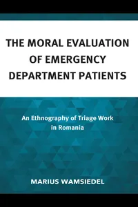 The Moral Evaluation of Emergency Department Patients_cover