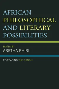 African Philosophical and Literary Possibilities_cover