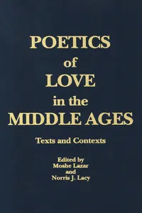 Poetics of Love in the Middle Ages_cover