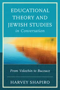 Educational Theory and Jewish Studies in Conversation_cover