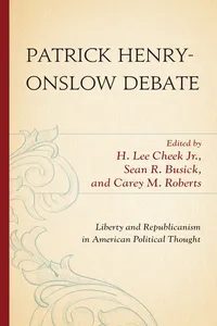 Patrick Henry-Onslow Debate_cover