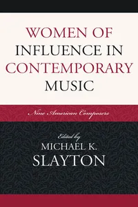 Women of Influence in Contemporary Music_cover