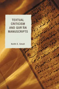Textual Criticism and Qur'an Manuscripts_cover