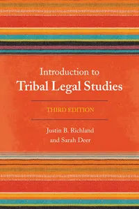Introduction to Tribal Legal Studies_cover