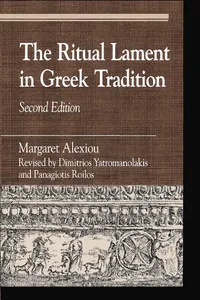 The Ritual Lament in Greek Tradition_cover
