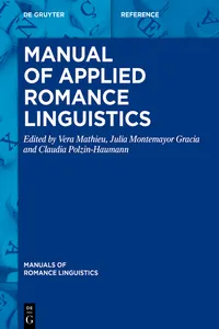 Manual of Applied Romance Linguistics_cover