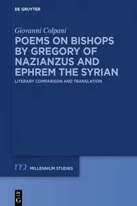 Poems on Bishops by Gregory of Nazianzus and Ephrem the Syrian