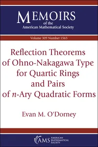 Reflection Theorems of Ohno-Nakagawa Type for Quartic Rings and Pairs of $n$-Ary Quadratic Forms_cover