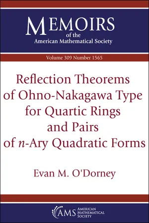 Reflection Theorems of Ohno-Nakagawa Type for Quartic Rings and Pairs of $n$-Ary Quadratic Forms