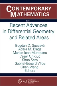 Recent Advances in Differential Geometry and Related Areas_cover