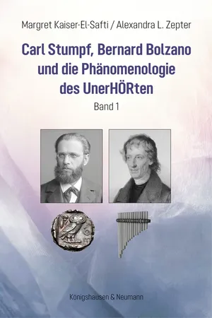 Carl Stumpf, Bernard Bolzano und die Phänomenologie des UnerHÖRten