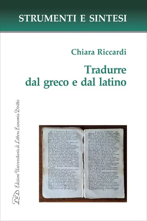 Tradurre dal greco e dal latino