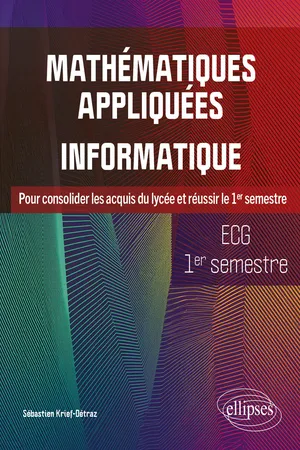 Maths appliq. info ECG 1er sem