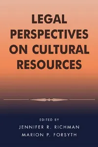 Legal Perspectives on Cultural Resources_cover