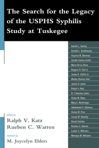 The Search for the Legacy of the USPHS Syphilis Study at Tuskegee_cover